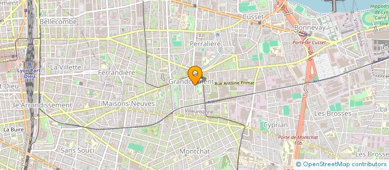 localisation de l'entreprise BARONATI IMMO  VILLEURBANNE