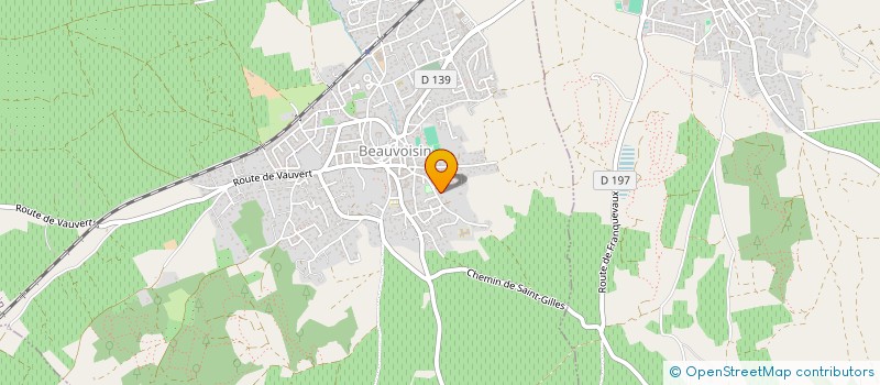 localisation de l'entreprise BARONCELLI  BEAUVOISIN