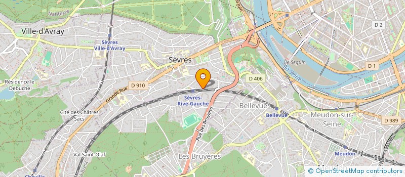 localisation de l'entreprise BARONI BTP à SEVRES
