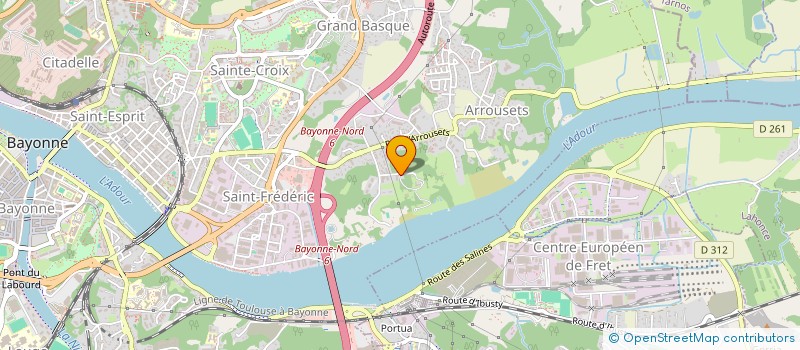 localisation de l'entreprise BARONI DEVILLIER TRAITEUR  BAYONNE