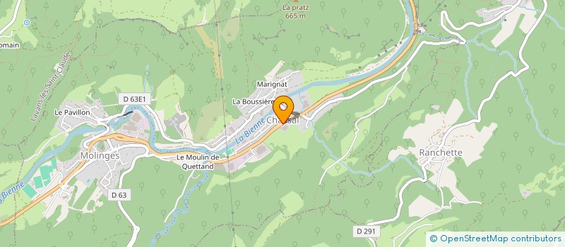 localisation de l'entreprise BARONI HOLDING à CHASSAL-MOLINGES