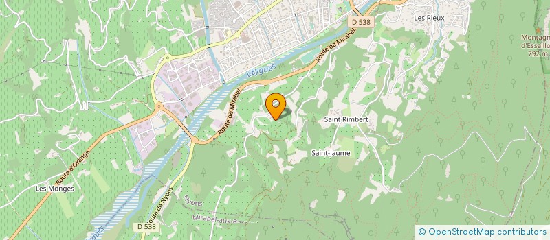 localisation de l'entreprise BARONNIES AUDIOVISUEL  NYONS