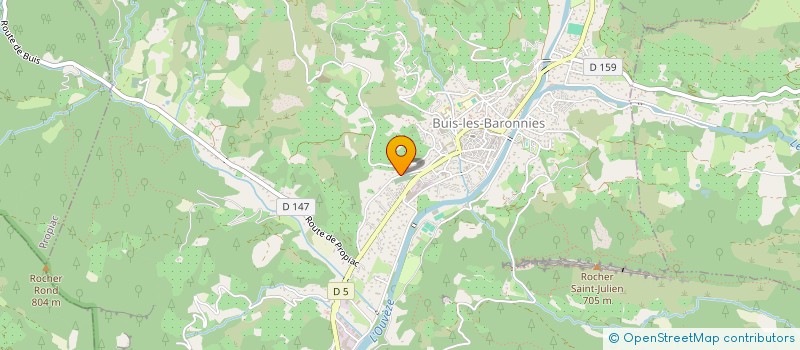 localisation de l'entreprise BARONNIES SPORT à BUIS-LES-BARONNIES