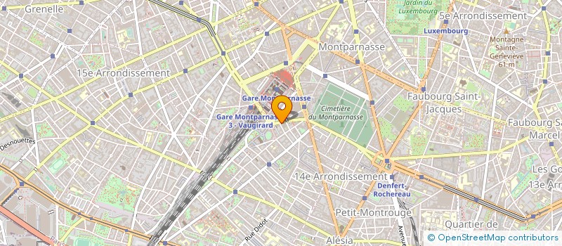 localisation de l'entreprise BAROQUE MONTPARNASSE PROMOTION  PARIS