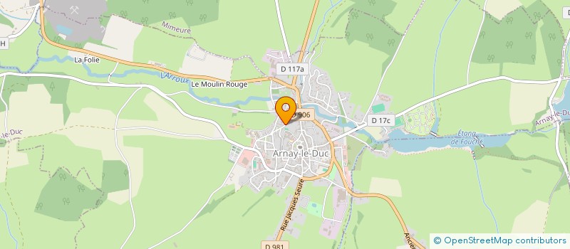 localisation de l'entreprise BAROT FRANCK ET FABIENNE  ARNAY-LE-DUC