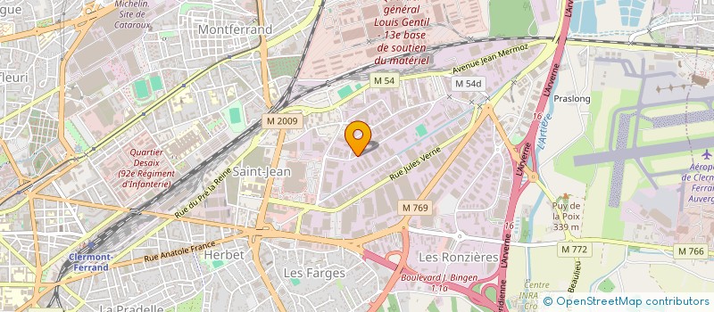 localisation de l'entreprise BAROT SAV à CLERMONT-FERRAND