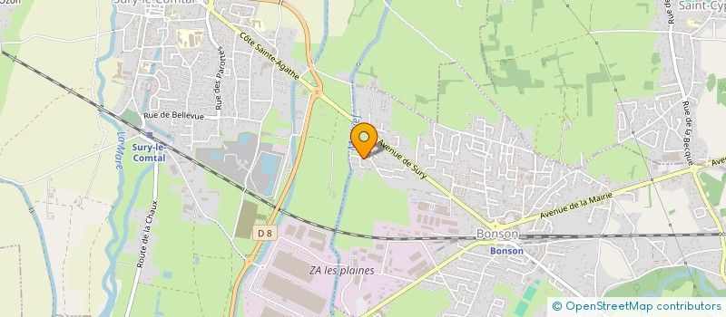 localisation de l'entreprise BAROU ANDRE CHAPON JEAN CLAUDE  BONSON