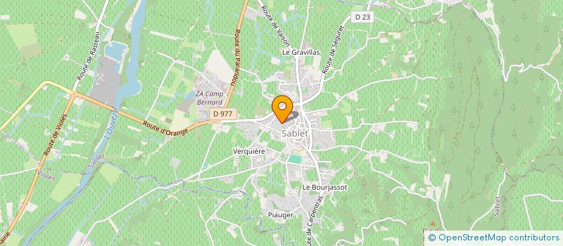 localisation de l'entreprise BAROUK-CHAMFORT  SABLET