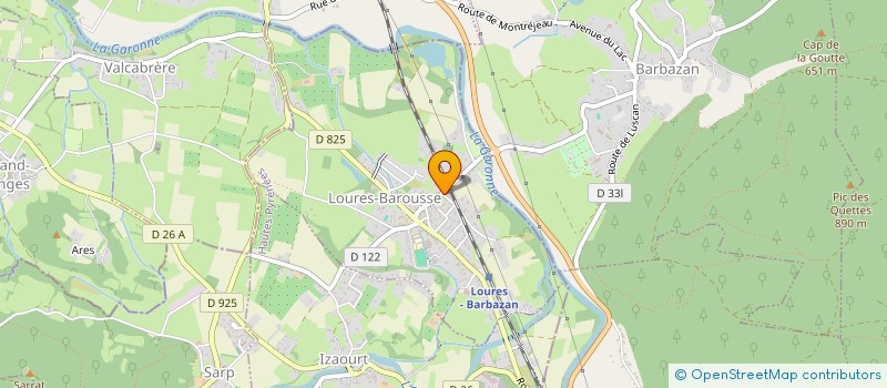 localisation de l'entreprise BAROUSSE TRANSPORTS  LOURES-BAROUSSE