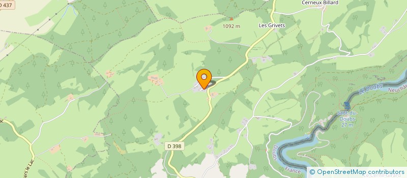 localisation de l'entreprise BAROUX  VILLERS-LE-LAC