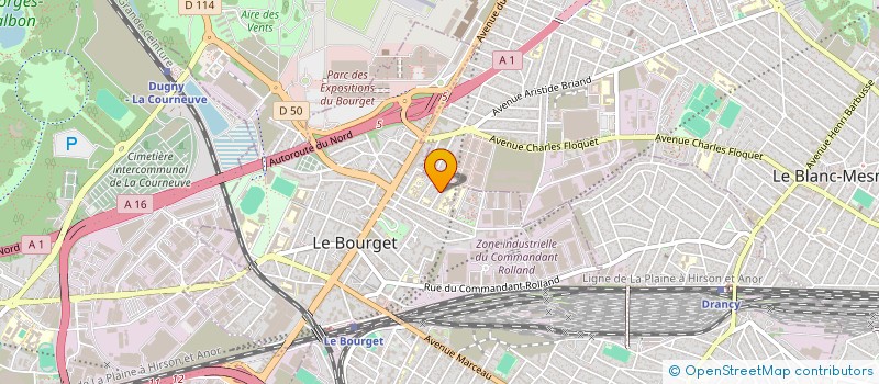 localisation de l'entreprise BARQUITA à LE BOURGET