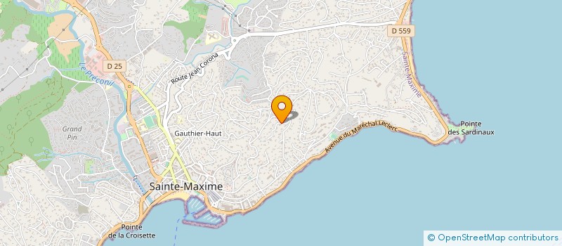 localisation de l'entreprise BARRA à SAINTE-MAXIME