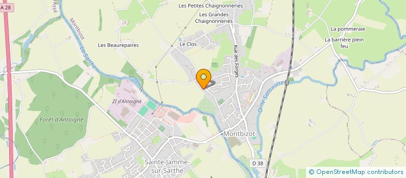 localisation de l'entreprise BARRA  MONTBIZOT