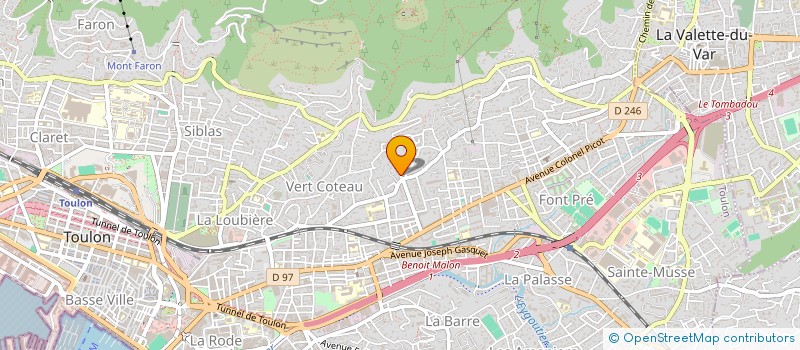 localisation de l'entreprise BARRA LAMORTE  TOULON