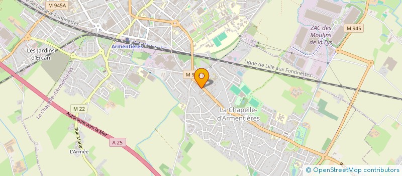 localisation de l'entreprise BARRACO INVEST  LA CHAPELLE-D'ARMENTIERES