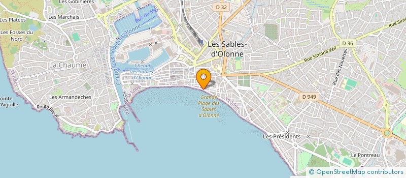 localisation de l'entreprise BARRACUDA à LES SABLES D'OLONNE