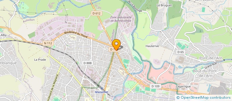 localisation de l'entreprise BARRAILLE ALEX  MAZAMET