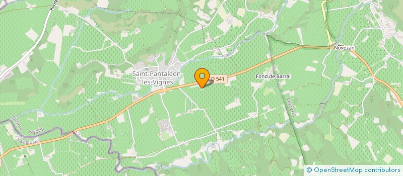 localisation de l'entreprise BARRAL  SAINT-PANTALEON-LES-VIGNES