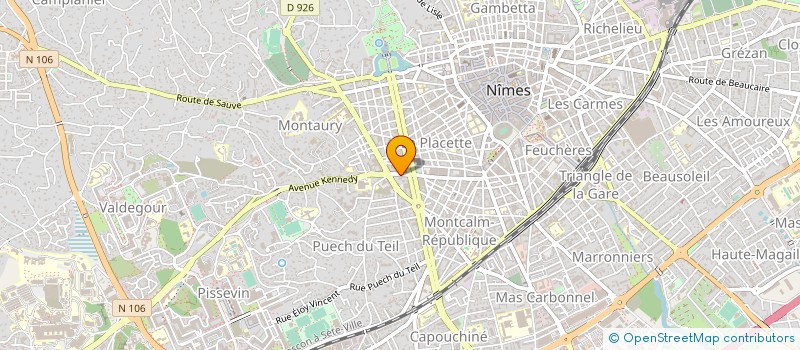 localisation de l'entreprise BARRAL BORREL & PIGHIN  NIMES