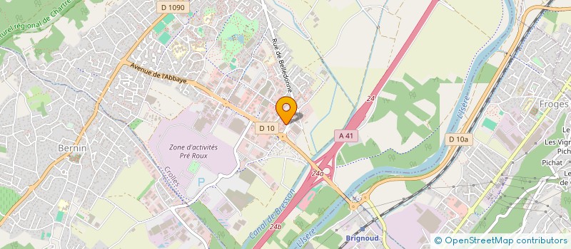 localisation de l'entreprise BARRAL - BRESSON à CROLLES