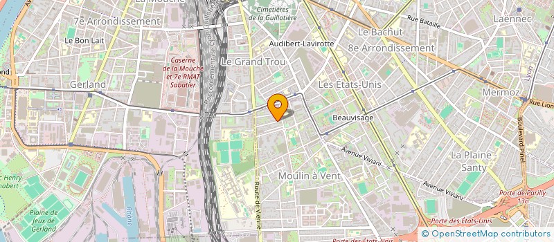 localisation de l'entreprise BARRAL CADIERE G E J  VENISSIEUX