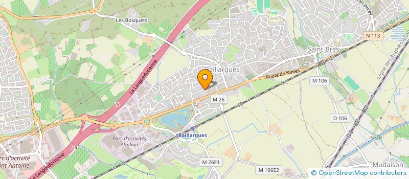 localisation de l'entreprise BARRAL LAMARQUE DELMAS à BAILLARGUES