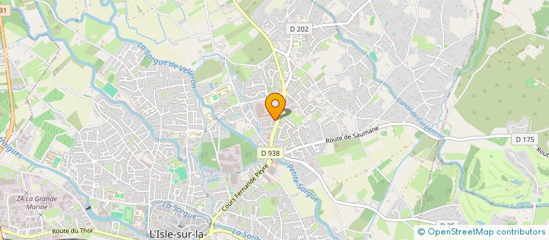 localisation de l'entreprise BARRAL OPTIQUE à L'ISLE-SUR-LA-SORGUE