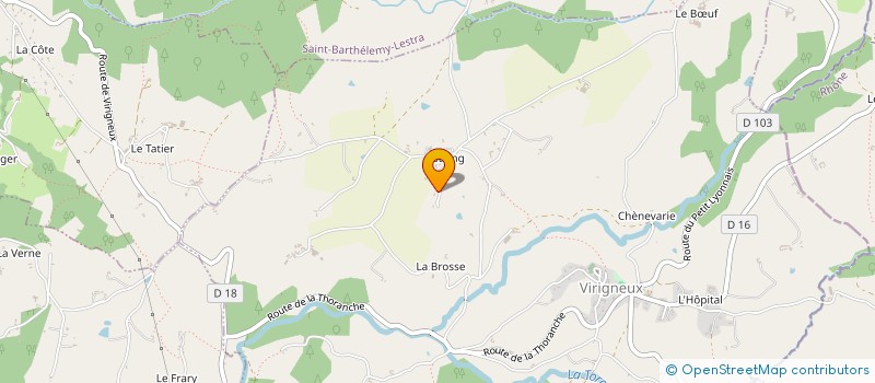 localisation de l'entreprise BARRALIG  VIRIGNEUX