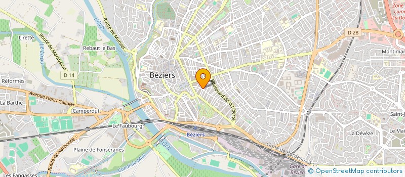 localisation de l'entreprise BARRAME à BEZIERS
