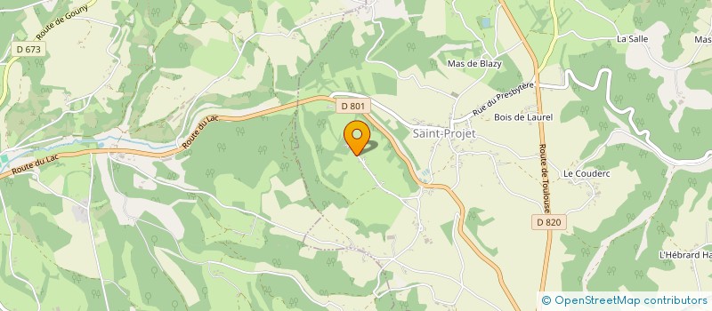 localisation de l'entreprise BARRAS INVEST  SAINT-PROJET