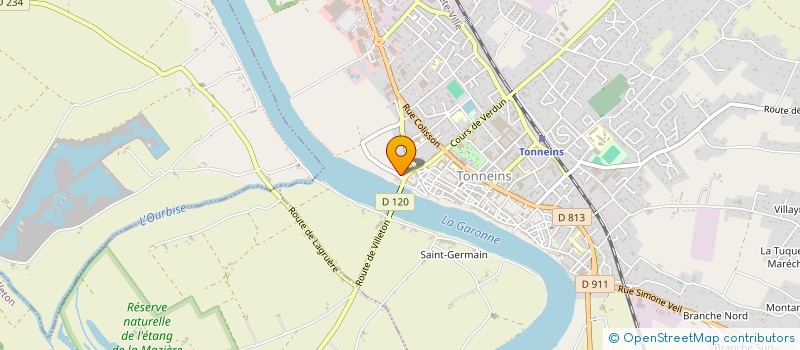 localisation de l'entreprise BARRAT  TONNEINS