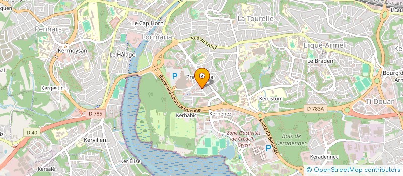 localisation de l'entreprise BARRAT à QUIMPER