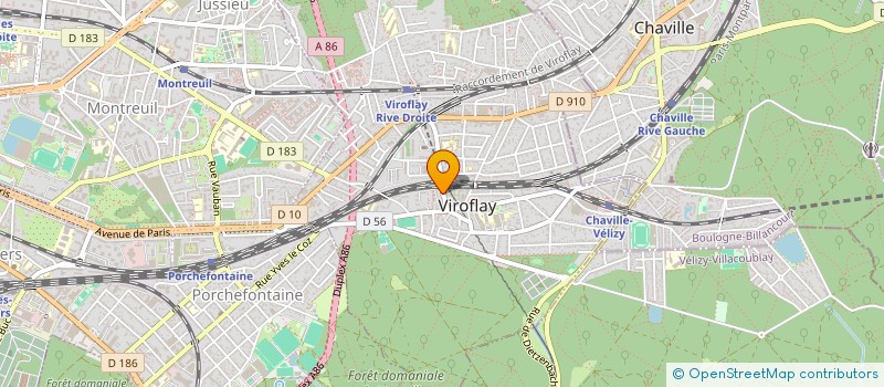 localisation de l'entreprise BARRAT ET WARIN à VIROFLAY