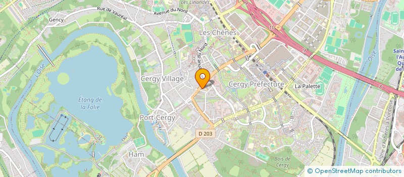 localisation de l'entreprise BARRAUD ALMEIDA  CERGY