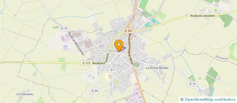 localisation de l'entreprise BARRAUD FLEURS  MIREBEAU