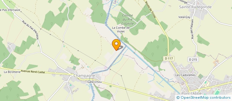 localisation de l'entreprise BARRAUD FRERES à CHAMPAGNE