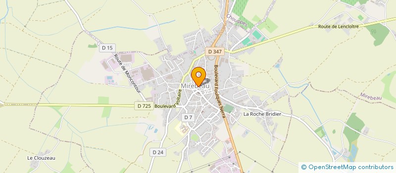 localisation de l'entreprise BARRAUD IMMOBILIER FRANCE à MIREBEAU