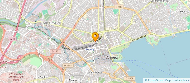 localisation de l'entreprise BARRAULT ET MERCIER à ANNECY