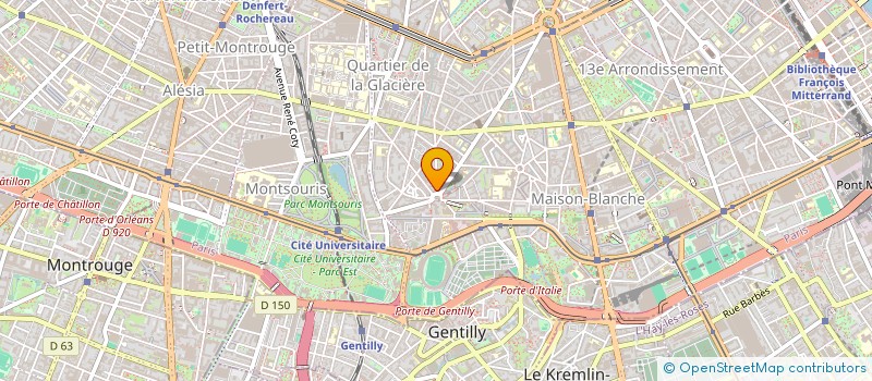 localisation de l'entreprise BARRAULT MONTSOURIS à PARIS