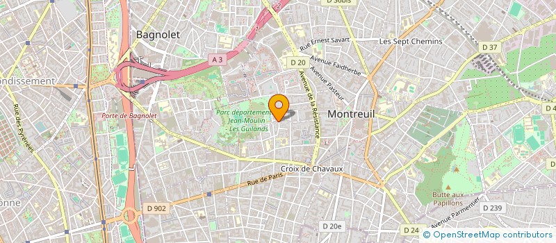 localisation de l'entreprise BARRAY ASSOCIATES à MONTREUIL
