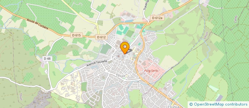 localisation de l'entreprise BARRE  THUIR