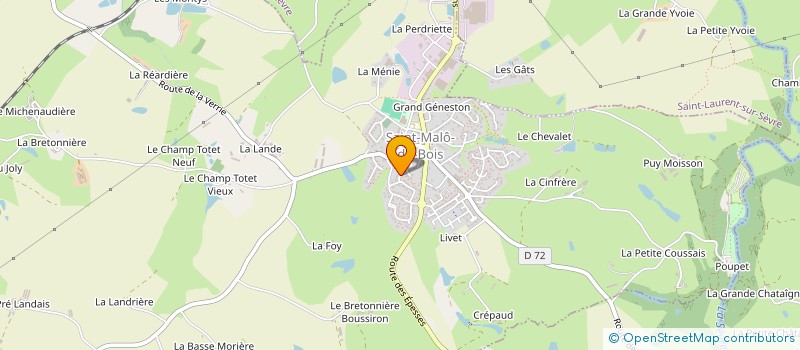 localisation de l'entreprise BARRE AMENAGEMENTTP  SAINT-MALO-DU-BOIS