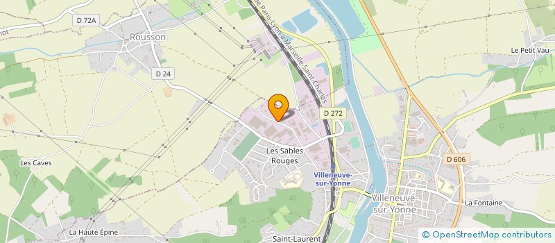 localisation de l'entreprise BARRE & BOUILLET à VILLENEUVE-SUR-YONNE