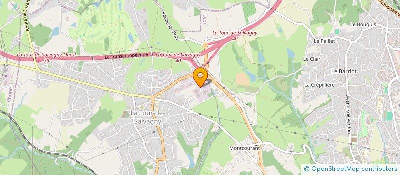 localisation de l'entreprise BARRE INVEST  LA TOUR-DE-SALVAGNY