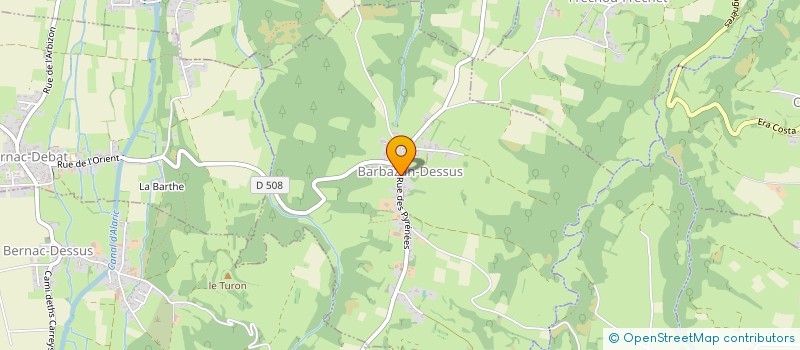 localisation de l'entreprise BARRE JULIEN BATIMENT  BARBAZAN-DESSUS