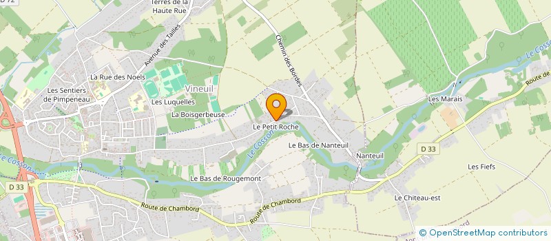 localisation de l'entreprise BARRE - LE DEAN  VINEUIL