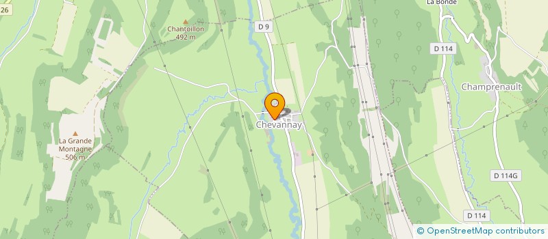 localisation de l'entreprise BARRE S.B  CHEVANNAY