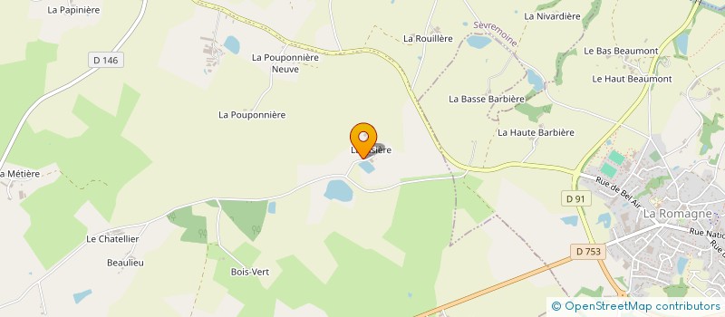 localisation de l'entreprise BARREAU à SEVREMOINE