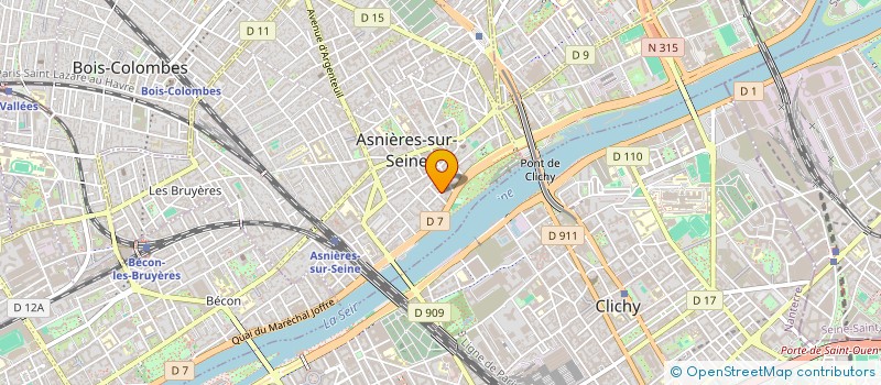 localisation de l'entreprise BARREAU 92 à ASNIERES-SUR-SEINE