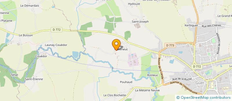 localisation de l'entreprise BARREAU LUDOVIC  GUER